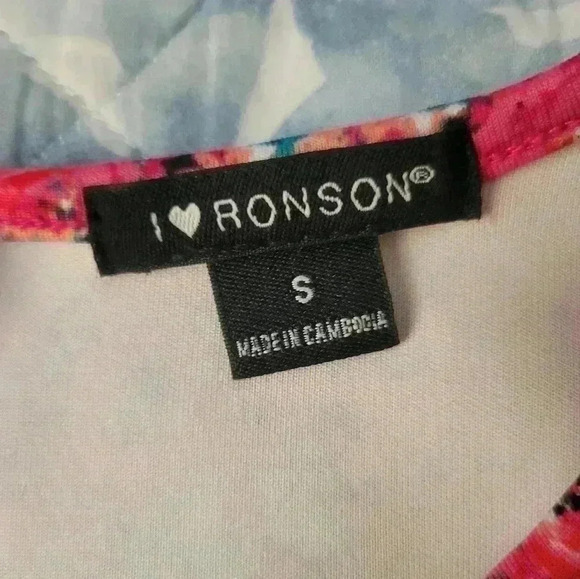 JCPENNY Iā”Ronson pink floral crop top size small - Picture 4 of 5